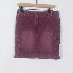 J.Jill fine corduroy cargo pocket pencil skirt